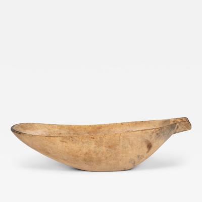 Organic Shaped Spouted Swedish Dugout Bowl