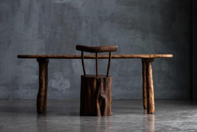 Organic Wabi Sabi Table France 1970s
