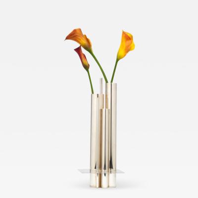 Orgue Graduated Tube Silver Plate Vase by Gio Ponti for Christofle