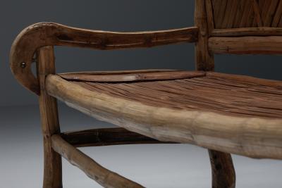 Oriental Bamboo Sofa Bed 20th Century