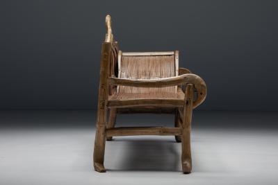 Oriental Bamboo Sofa Bed 20th Century