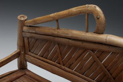 Oriental Bamboo Sofa Bed 20th Century