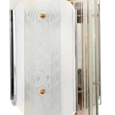 Original 1931 Art Deco Pair of Wall Sconces from The Wiltern Theater