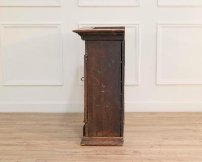Original 19th Century Painted Wall Cabinet with Two Doors and One Drawer