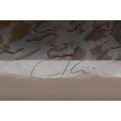 Original Abstract Art Painting on Paper by Lynn Klein