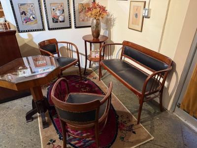 Original Art Deco Design Illustrations Set of Three Framed