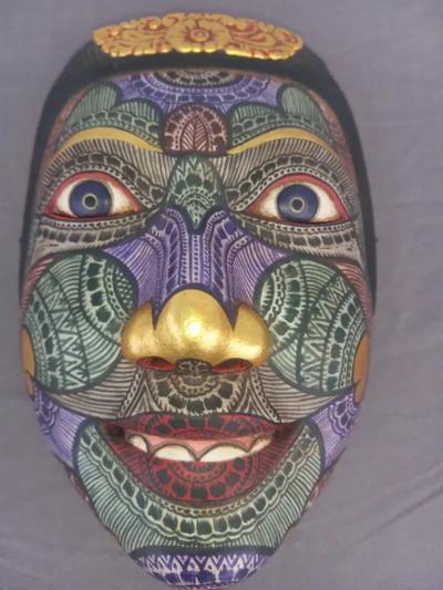 Original Bali Masks Hand Painted Carved Pande Made Taban
