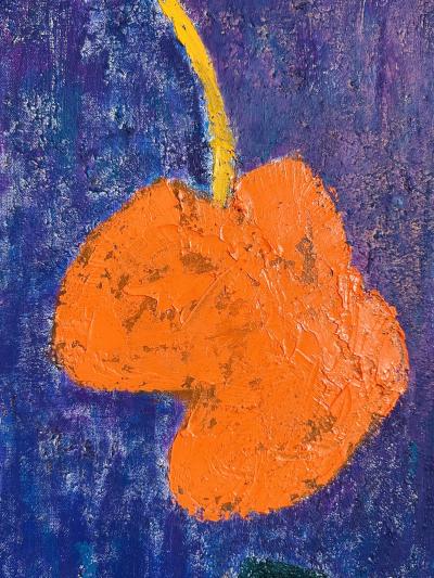 Original Big Flowers Oil on Canvas by Sharon Cannon Los Angeles Artist