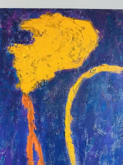 Original Big Flowers Oil on Canvas by Sharon Cannon Los Angeles Artist