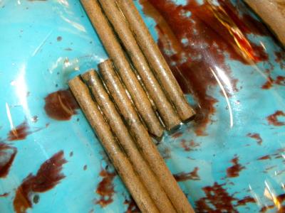 Original Blue spotted glass with iron in Lorraine style vase