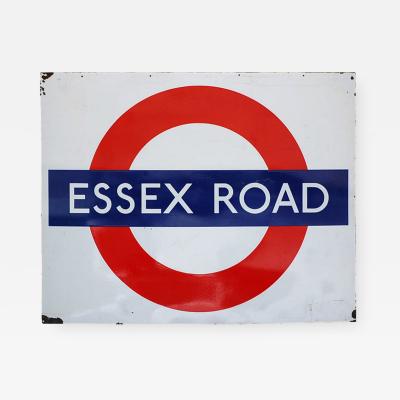 Original Enameled London Underground Subway sign