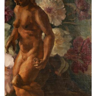 Original German School Still Life Oil Painting