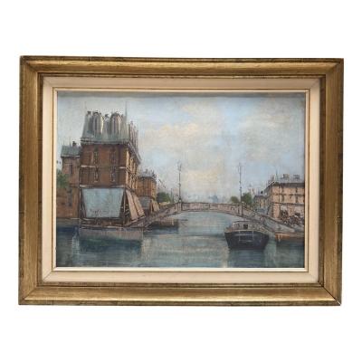 Original Italian Seascape Oil Painting by L De Ferrara