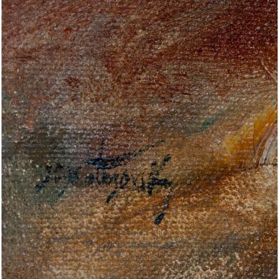 Original Moses Matusovski Expressionist Oil Painting