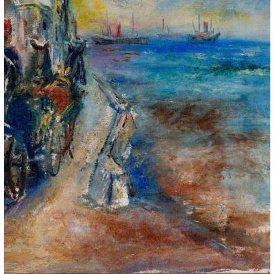 Original Moses Matusovski Expressionist Oil Painting
