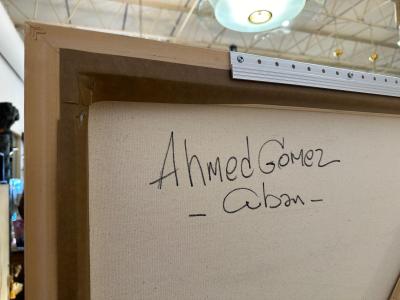 Original Painting by Listed Miami Artist Ahmed Gomez Relics 