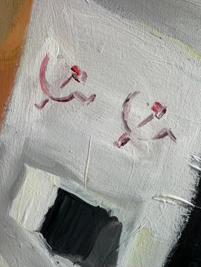 Original Painting by Listed Miami Artist Ahmed Gomez Relics 