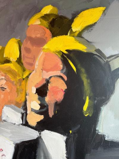 Original Painting by Listed Miami Artist Ahmed Gomez Relics 