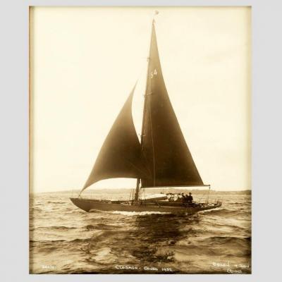 Original Photographic print of the Bermudian yacht Clodagh