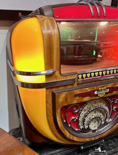 Original Rock Ola Tabletop Jukebox now a Bluetooth Device Player