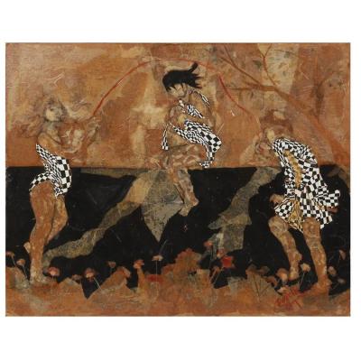 Original Rodelle Karpman Mixed Media Expressionist Painting