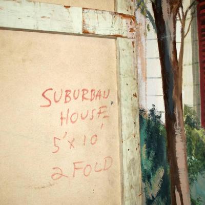 Original Saturday Night Live Suburban House Set Backdrop