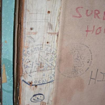 Original Saturday Night Live Suburban House Set Backdrop