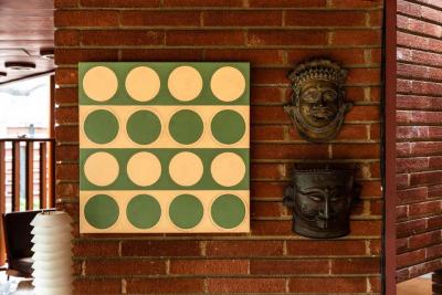 Original Untitled Hard Edge Abstract Painting by Billy Criswell circa 2004
