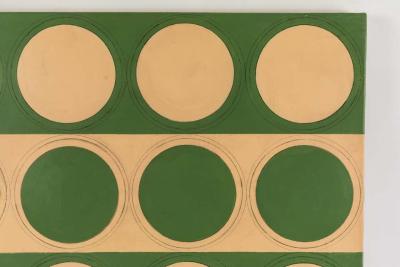 Original Untitled Hard Edge Abstract Painting by Billy Criswell circa 2004