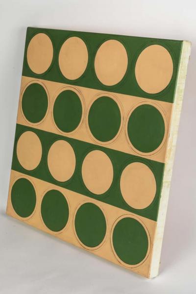 Original Untitled Hard Edge Abstract Painting by Billy Criswell circa 2004