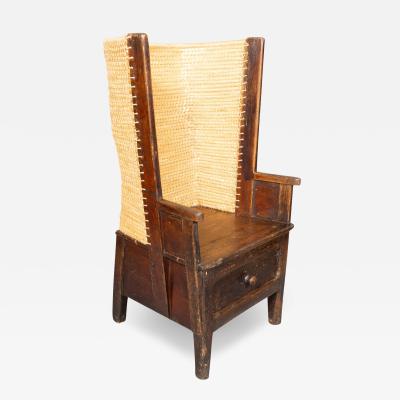 Orkney Island Pine Wingback Armchair