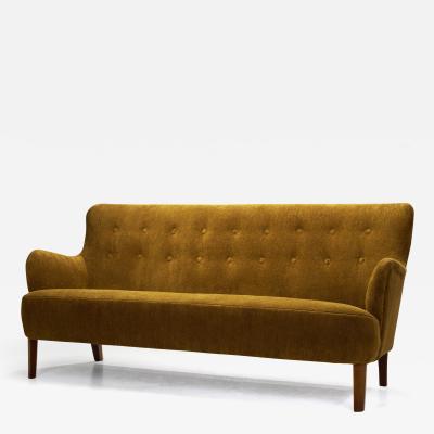 Orla M lgaard Nielsen Orla M lgaard Nielsen 3 Seat Sofa for Fritz Hansen Denmark 1940s