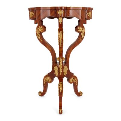 Ormolu and S vres porcelain antique kingwood gueridon table