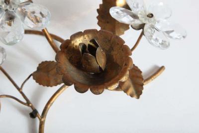 Ornate Crystal Floral candleholder