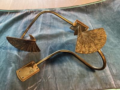 Ornate Floral Fan Drapery Tiebacks