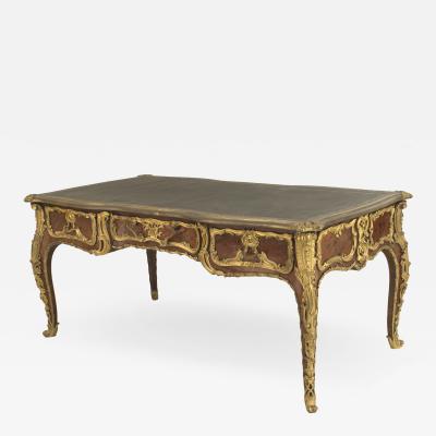 Ornate French Louis XV Kingwood and Gilt Bronze Desk
