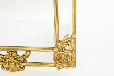 Ornately Gilt Wood Framed Hanging Wall Mirror