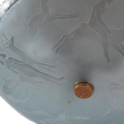 Orrefors Swedish Art Deco Pendant 1940s Orrefors