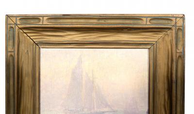 Oscar Anderson Oil On Canvas Of Sailboats By Oscar Anderson