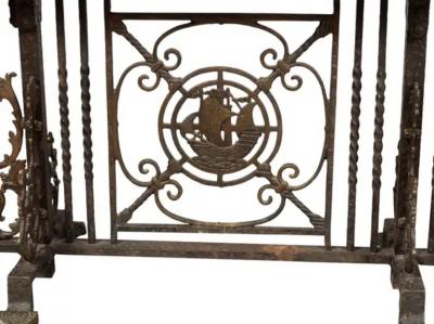 Oscar Bach Wrought Iron Bench