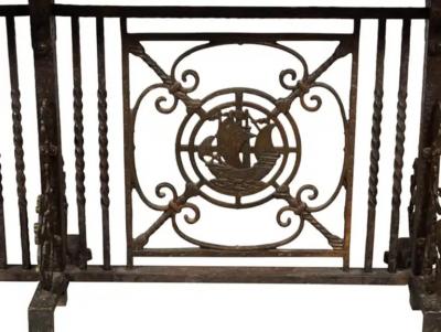 Oscar Bach Wrought Iron Bench