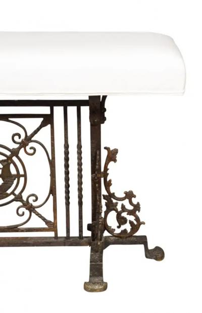 Oscar Bach Wrought Iron Bench
