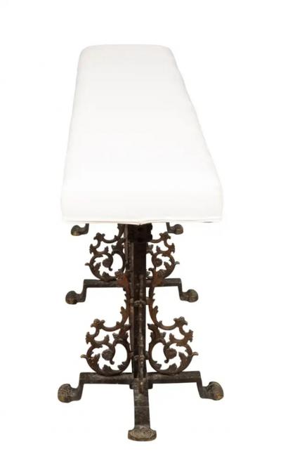 Oscar Bach Wrought Iron Bench