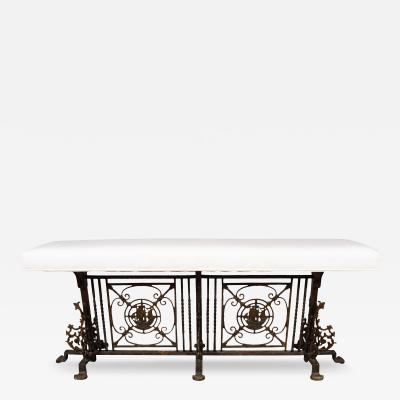 Oscar Bach Wrought Iron Bench