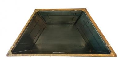 Oscar Bruno Bach Vintage Oscar Bach Attr Telephone Table or Bar Cabinet Bronze Steel Iron Marble