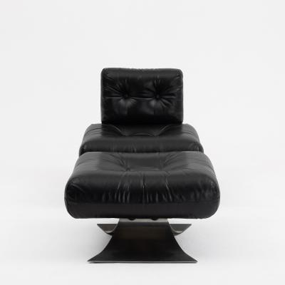 Oscar Niemeyer Oscar Niemeyer Alta Lounge Chair and Ottoman for Mobilier International 1971