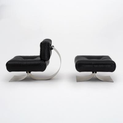 Oscar Niemeyer Oscar Niemeyer Alta Lounge Chair and Ottoman for Mobilier International 1971