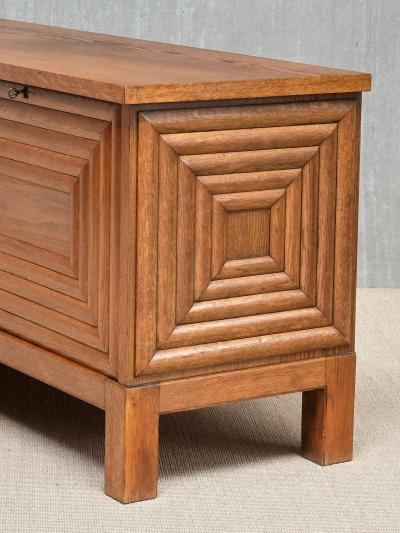 Oscar Nilsson Exceptional Oscar Nilsson Attributed Sideboard in Oak Wood Sweden 1940s