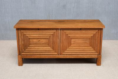 Oscar Nilsson Exceptional Oscar Nilsson Attributed Sideboard in Oak Wood Sweden 1940s