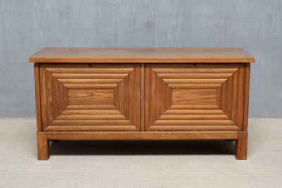 Oscar Nilsson Exceptional Oscar Nilsson Attributed Sideboard in Oak Wood Sweden 1940s